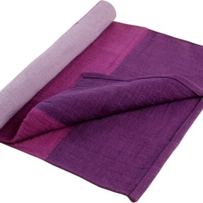 Cotton Yoga Rug - Absorbent, Grippy Tight Weave,  and Hot Yoga Rug, Helps with Slippery Hands and Feet