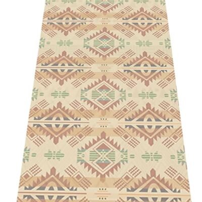 Cotton Yoga Mat - Absorbent, Grippy Tight Weave,  & Hot Yoga Rug, Helps with Slippery Hands & Feet