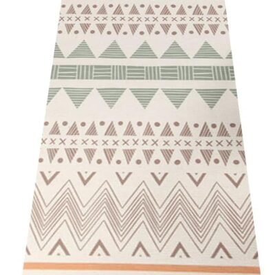 Cotton Yoga Mat - Absorbent, Grippy Tight Weave,  & Hot Yoga Rug, Helps with Slippery Hands & Feet