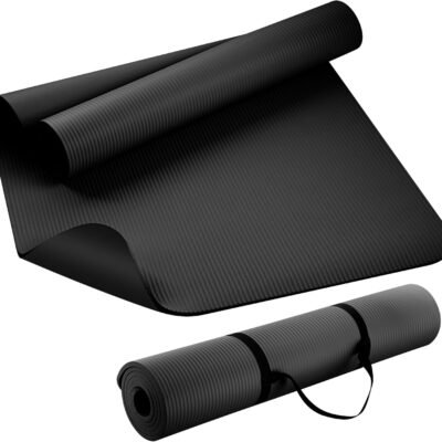 Extra Thick  Yoga Mat for Women & Men, 10mm Thick, 72”x24” Large Exercise Mat with Non-Slip Workout Mat for Yoga, Pilates, Stretching, Meditation – Wide & Cushioned Fitness Mat