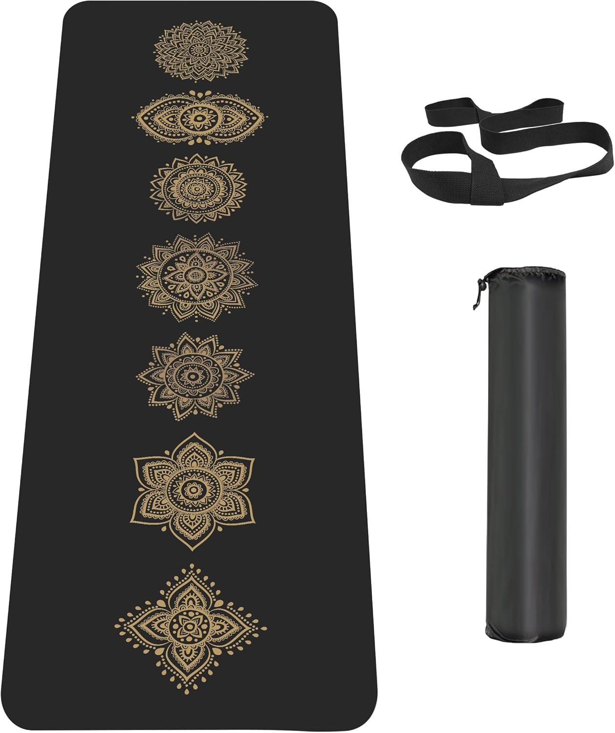 Non Slip Yoga Mat Workout Mat for Men Women, Thick Workout Mat with Carrying Strap, Fitness Mats for Exercise, Yoga, Fitness, Pilates, Floor Workouts (72" x 24" x 6mm)