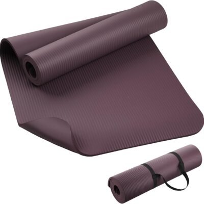 Extra Thick  Yoga Mat for Women & Men, 10mm Thick, 72”x24” Large Exercise Mat with Non-Slip Workout Mat for Yoga, Pilates, Stretching, Meditation – Wide & Cushioned Fitness Mat
