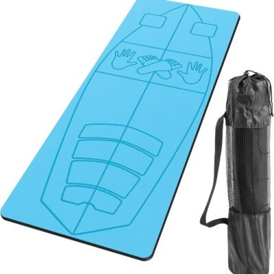 Surf Mat for Pop-up Practice Surfing Balance Training 72" x 27" Extra Large Multi-purpose Foldable Rubber Yoga Mat Non Slip with Bag for Women Men Surfing Gifts Pilates Fitness
