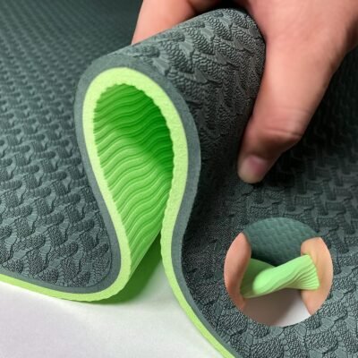 Yoga Mat 1/3 inch  Exercise Mats 8mm  Non-Slip Extra Thick High-Density Eco Friendly for Yoga Workout Pilates Yoga Mats for Women Men