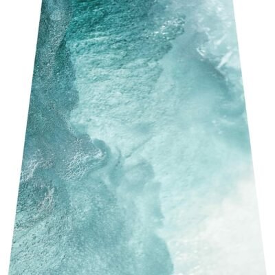 Printed Travel Yoga Mat-1/16 Inch Thick Non Slip Fitness Workout Mat with Carrying Bag, Foldable Lightweight Suede & Natural Rubber Yoga Mat for Yoga Pilates and Fitness 72" L x 24" W x 1.5mm
