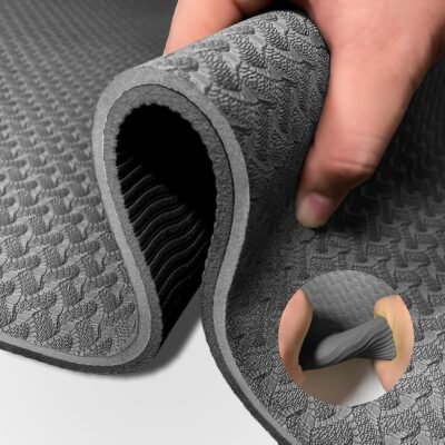 Yoga Mat 1/3 inch  Exercise Mats 8mm  Non-Slip Extra Thick High-Density Eco Friendly for Yoga Workout Pilates Yoga Mats for Women Men