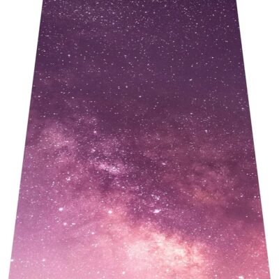 Printed Travel Yoga Mat-1/16 Inch Thick Non Slip Fitness Workout Mat with Carrying Bag, Foldable Lightweight Suede & Natural Rubber Yoga Mat for Yoga Pilates and Fitness 72" L x 24" W x 1.5mm